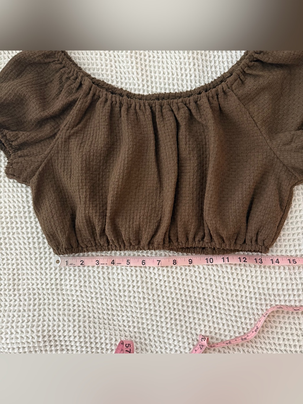 Na Nin Stella Basketweave Cotton Crop Top — image 4 of 6